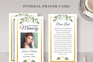 Funeral/ Memorial Prayer Card PC002