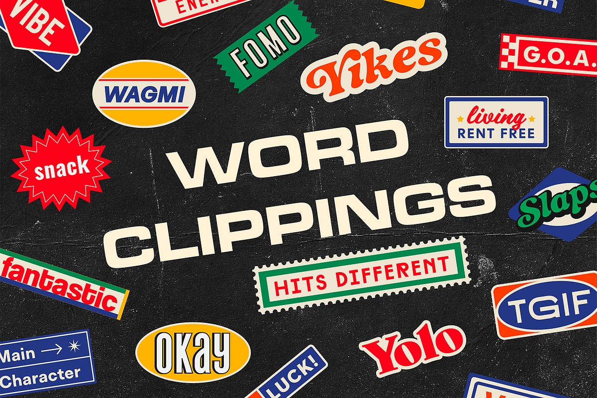 Retro Stickers and Headlines II, a Graphic by Dirtybarn (Photo 3 of 3)