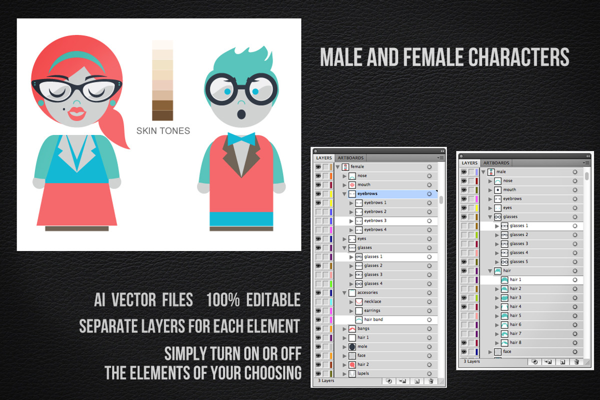 Vector Character Creator, a Person Illustration by plaxtico (Photo 5 of 6)