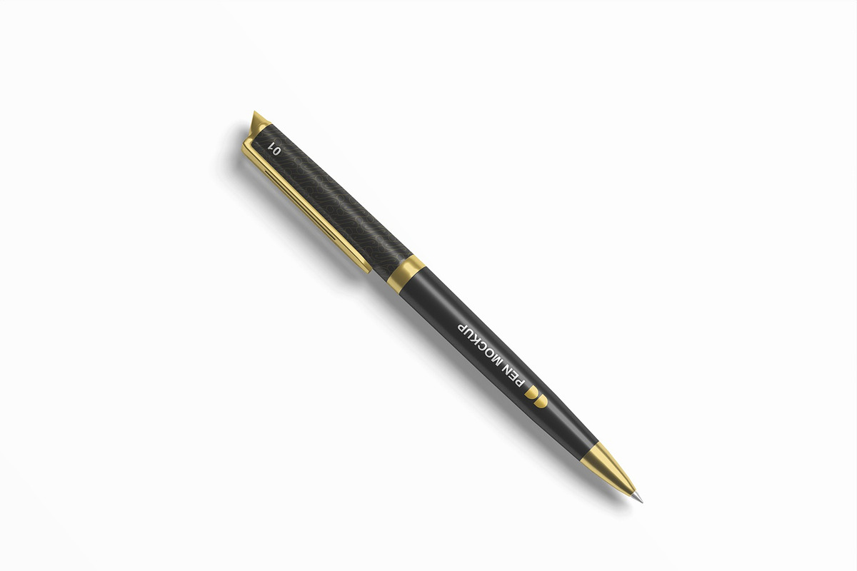 Realistic Pen Mockup, a Pens & Pencil Mockup by seramoe (Photo 5 of 5)