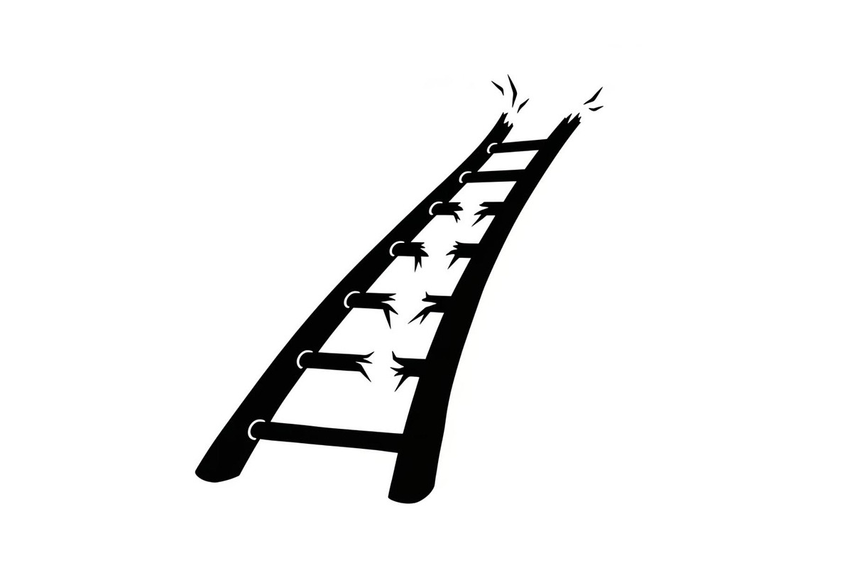 50 Broken Ladder Silhouette Bundle, an Illustration by Designs_River (Photo 49 of 51)