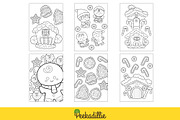 Gingerbread Christmas Coloring Set, a Decorative Illustration by Peekadillie Art (Thumbnail 3 of 3)