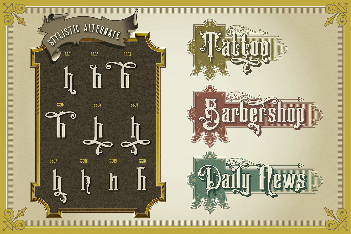 Victorian Supremacy, a Serif Font by Burntilldead (Photo 4 of 10)