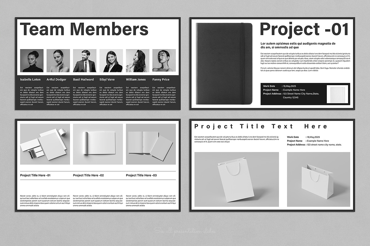 Graphic Design Presentation Template, a Presentation Template by E-Type