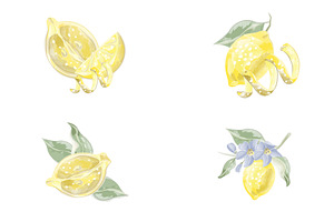 Watercolor Lemons Pack