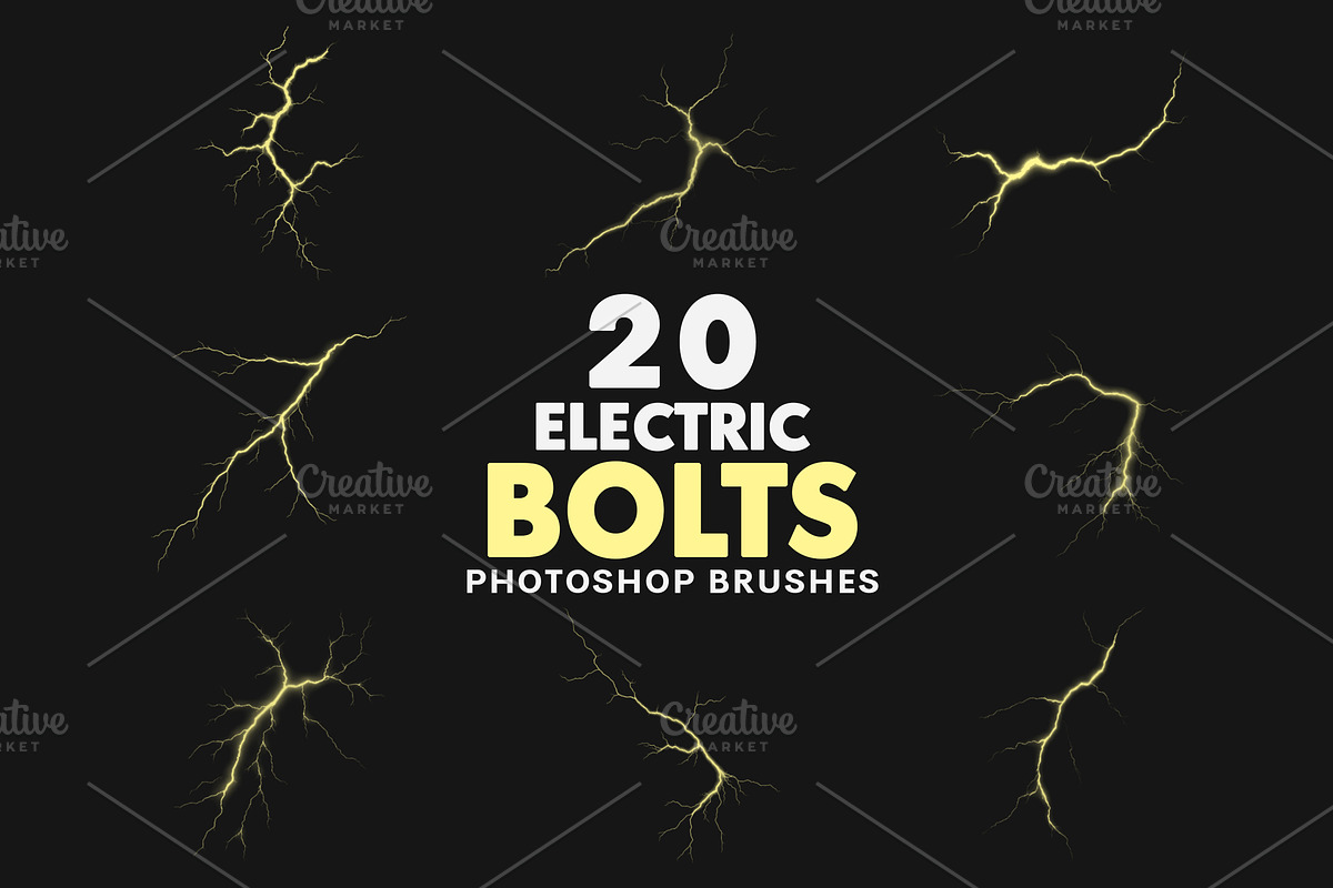 20 Electric Bolts Brushes, a Brush Add-On by AB-TheDesigner (Photo 1 of 4)