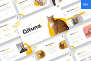 Qituna - Cat Animal Keynote Template, a Presentation Template by BeadyLab (Thumbnail 1 of 6)