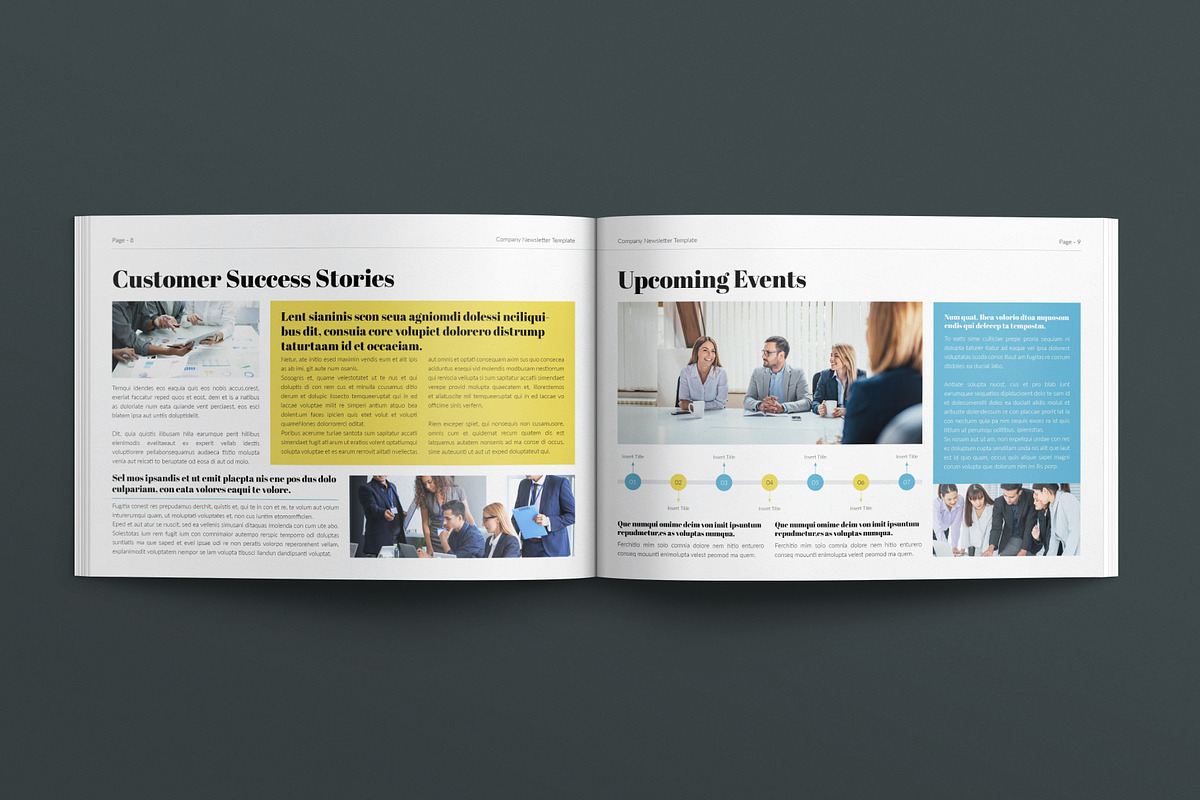 Company Newsletter Landscape, a Brochure Template by E-Type (Photo 4 of 7)