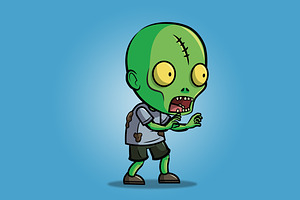 Scar Forehead Zombie