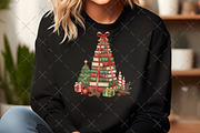 Christmas Book Stack PNG, an Illustration by Craft Nest (Thumbnail 4 of 6)