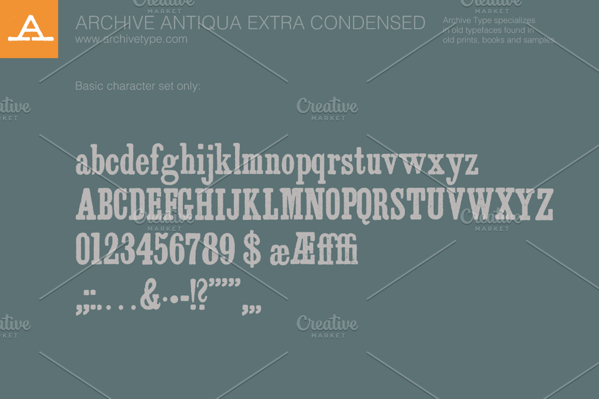 Archive Antiqua Extra Condesed preview 3