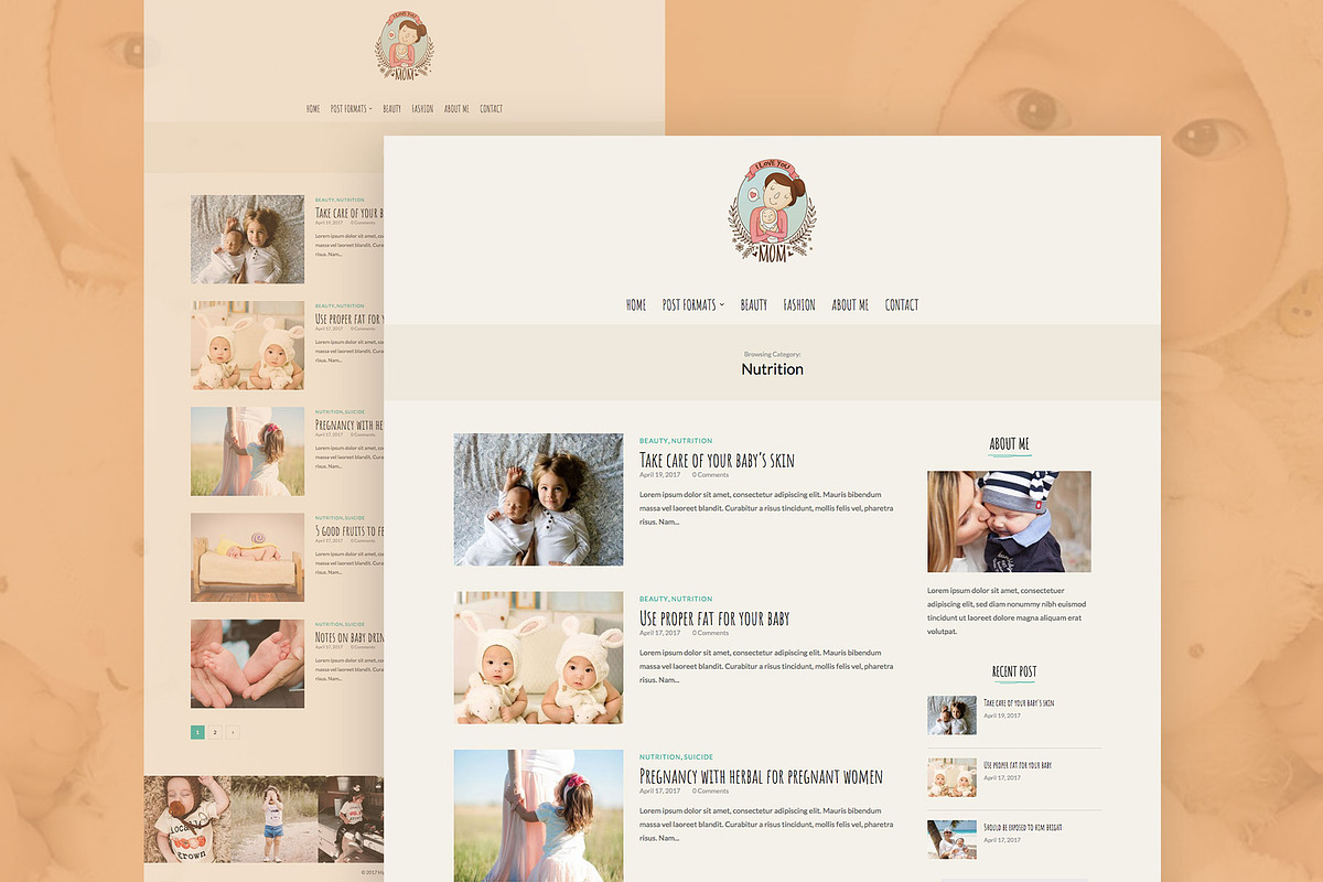 Mom Love - WordPress Blog Theme, a WordPress Template by EasyBlog Themes (Photo 4 of 5)