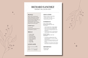 Minimalist Resume Templates Canva, a Templates & Theme by TemplateCastleStore (Thumbnail 7 of 9)