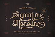 Sigmature Monoline Beautiful Script, a Script Font by Lettertype Studio (Thumbnail 1 of 15)
