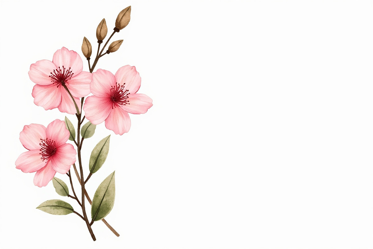 Romantic Pink Floral Clipart, an Illustration by jahid234 (Photo 9 of 11)