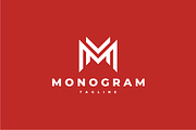 Monogram Letter M MM Logo, a Branding & Logo Template by johnkent (Thumbnail 2 of 3)