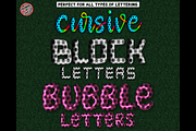Procreate 3D Soccer Lettering Set, a Brush Add-On by AlwaysBeColoring (Thumbnail 6 of 14)