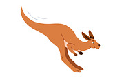 Cute happy kangaroo animals set, an Animal Illustration by Good Studio (Thumbnail 10 of 15)