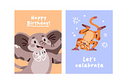 Funny animals dancing set, cards, an Animal Illustration by PaperTrident (Thumbnail 10 of 13)