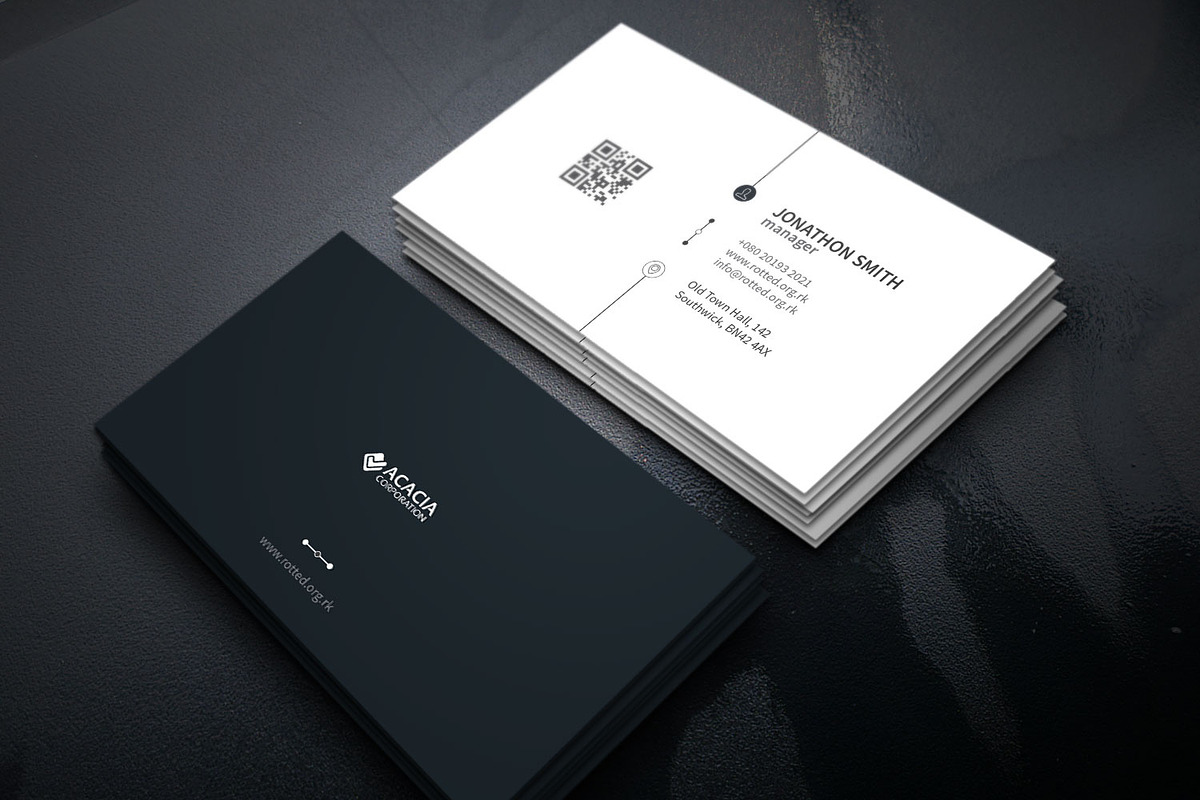 Clean Business Card, a Business Card Template by DesignGhar (Photo 1 of 3)