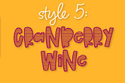 Cranberry Wine - Stripe Font Family, a Font by CraftyLittleNodes (Thumbnail 7 of 10)