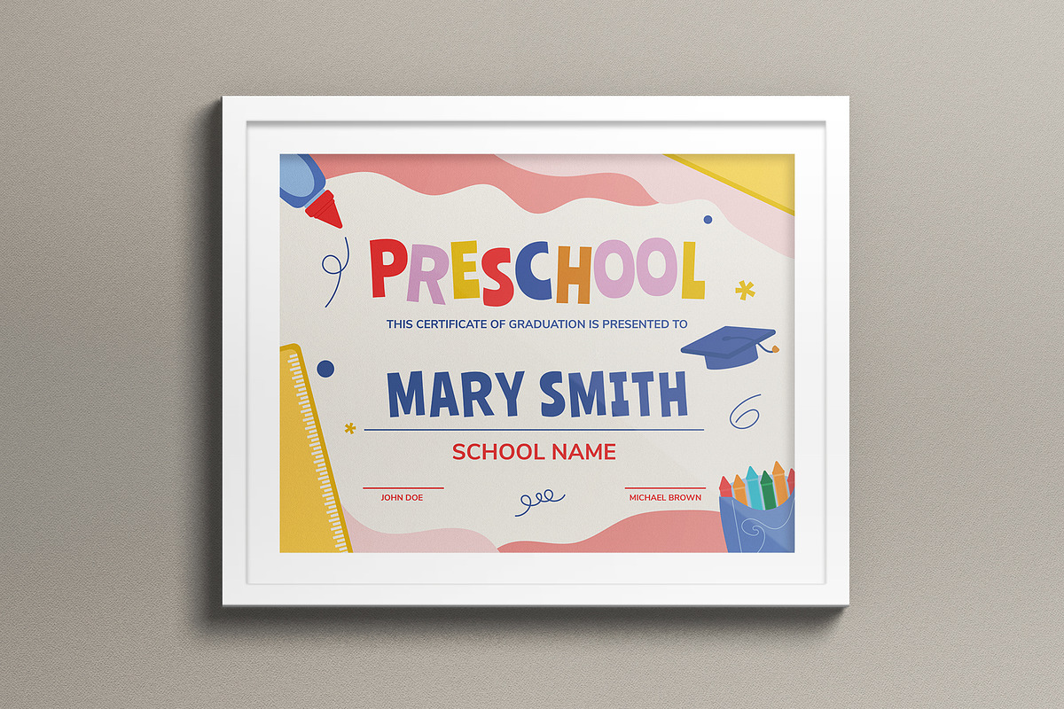 Preschool Graduation Certificate