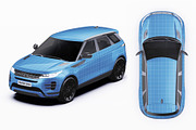 Luxury Compact SUV Wrap Mockup Set, a Product Mockup by Halal Graphic Studio (Thumbnail 12 of 15)