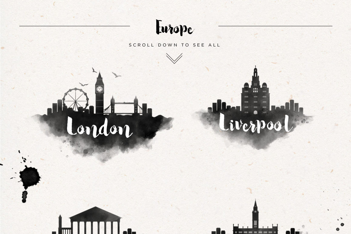 85 - Watercolor City Skylines, a Branding & Logo Template by Kursat Unsal (Photo 3 of 4)