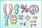 Spring Pastel-PNG fonts, a Font by It me digital art (Thumbnail 4 of 7)