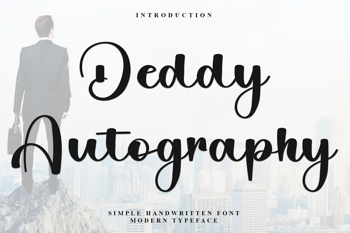 Deddy Autography, a Handwritten Font by InermediaSTUDIO (Photo 1 of 9)