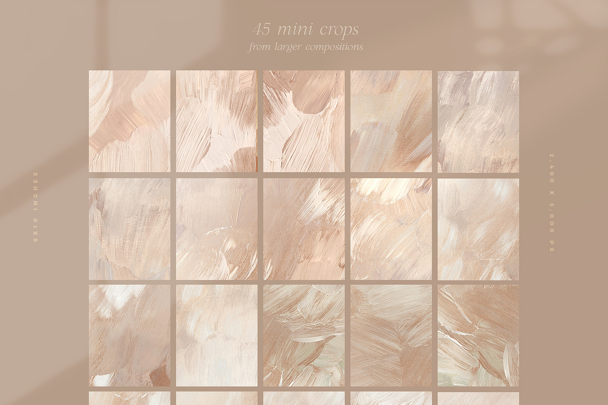 Neutral & Gold Abstract Backgrounds, a Texture Graphic by Basia Stryjecka (Photo 17 of 17)