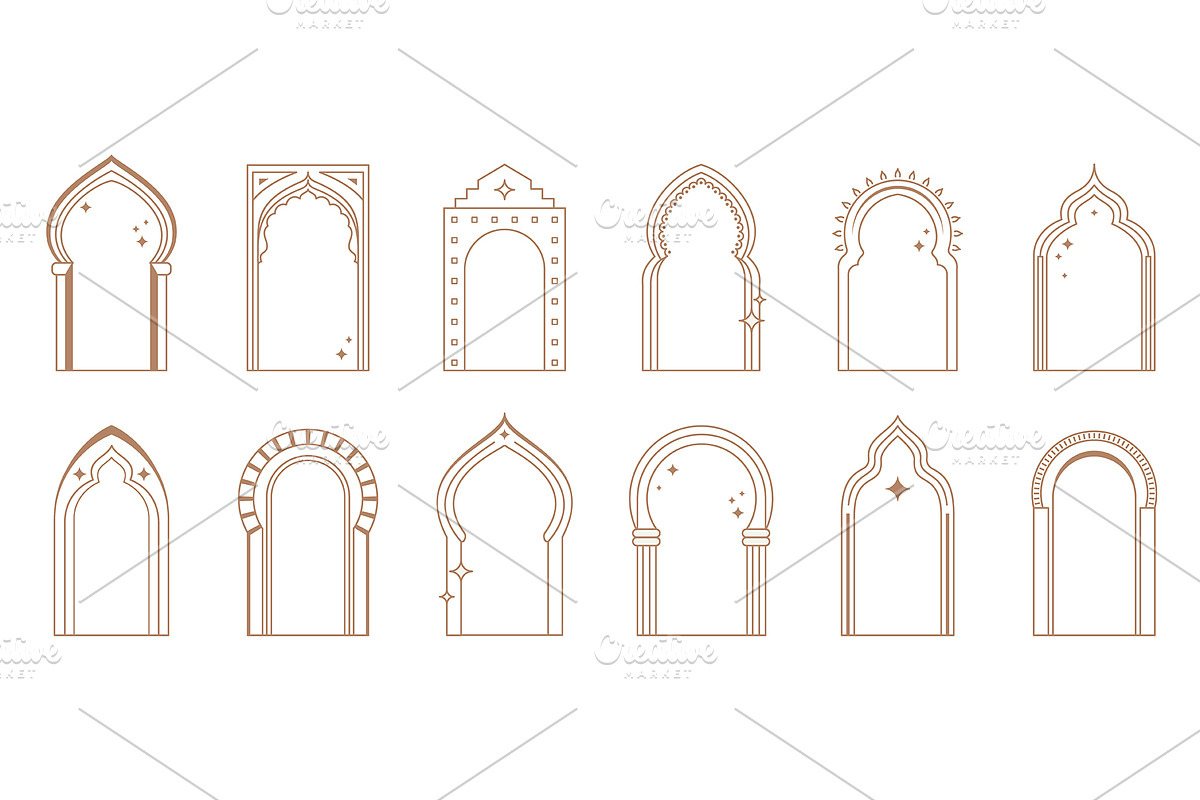 Arabian boho frames, Islamic, Arabic, an Illustration by Buch&Bee (Photo 1 of 3)