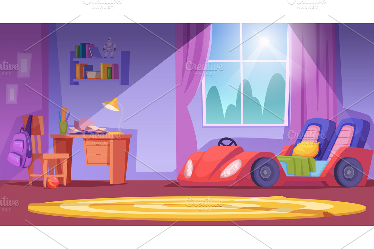 Kids room. interior design for, an Object Illustration by Onyx