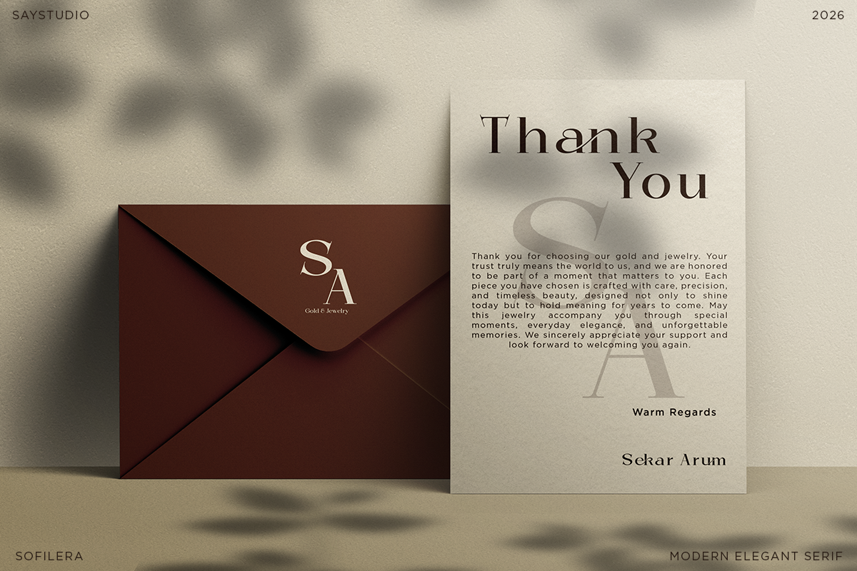 Sofilera - elegant modern serif, a Serif Font by Say Studio (Photo 5 of 13)