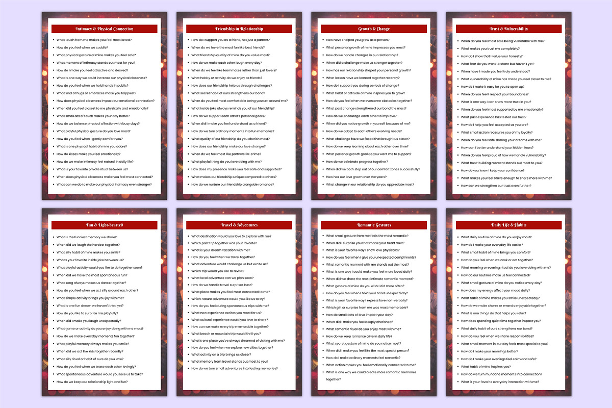 1000 Couples Prompts Book Canva, a Stationery Template by Mustafiz (Photo 4 of 8)