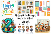 Prompt Back To School Clipart, a Decorative Illustration by Creative design (Thumbnail 1 of 7)