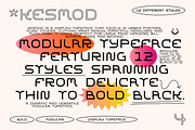 Kesmod Font - 12 styles, a Sans Serif Font by softulka (Thumbnail 2 of 7)