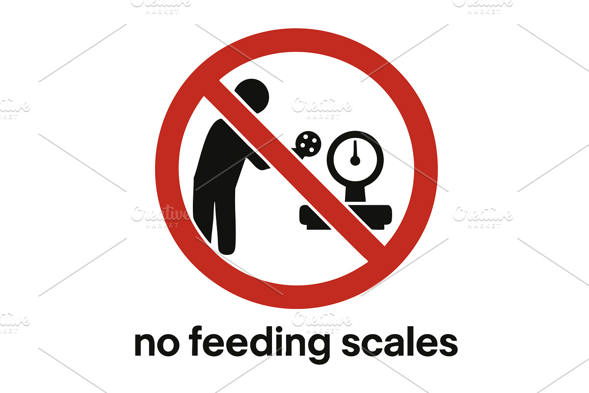 Funny prohibition sign about not, an Object Illustration by AlexArt