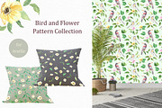 Pattern Collection Birds and Flowers, a Pattern Graphic by OlgaSerbun (Thumbnail 4 of 6)