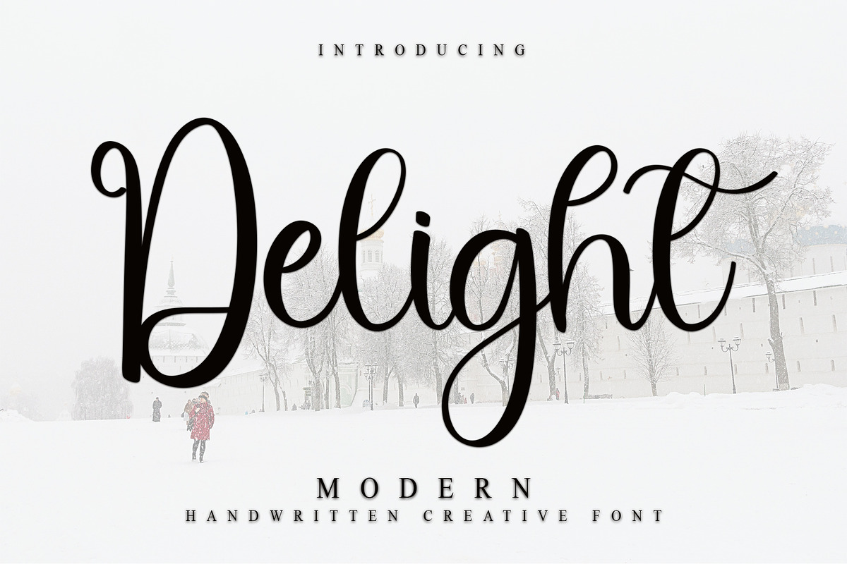Delight, a Handwritten Font by InermediaSTUDIO (Photo 1 of 7)