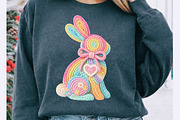 Faux Yarn Easter Bunny Png, an Illustration by Watercolor design (Thumbnail 2 of 6)
