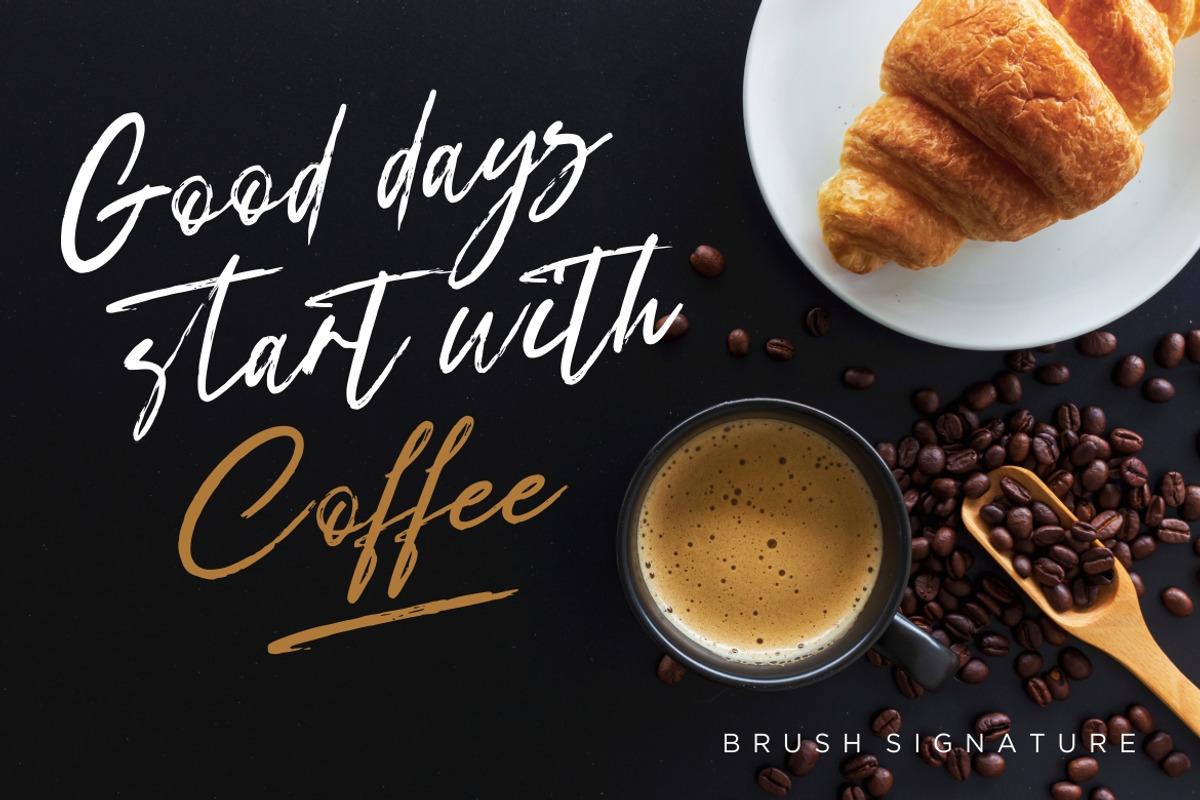Exstensyon Brush Business Font preview 5