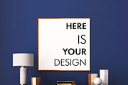 15 mockup of posters in the interior, a Print Template by FilL239 (Thumbnail 11 of 16)
