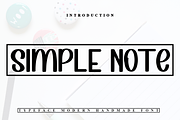 Simple Note, a Sans Serif Font by InermediaSTUDIO (Thumbnail 1 of 7)