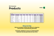 SKU Generator - Excel, an App Template by Ardent Workshop (Thumbnail 3 of 5)