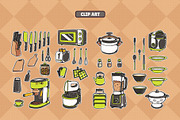 Retro Kitchen Sticker Illustration, an Object Illustration by Decoconio Design (Thumbnail 2 of 6)