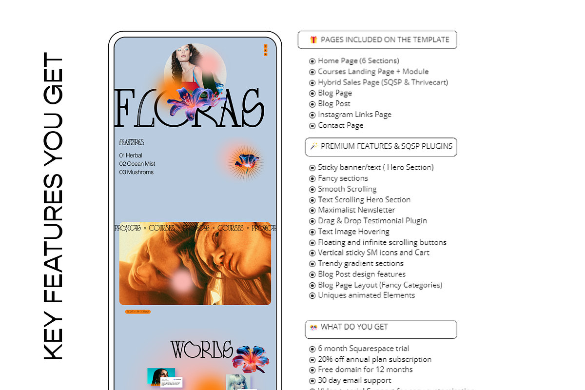 FLORAS Hybrid - SQSP and Thrivecart, a Squarespace Template by dunagency (Photo 6 of 7)