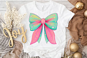 Cute Retro Christmas Coquette Bow De, an Illustration by DreamPrint404 (Thumbnail 3 of 7)