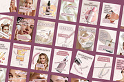 Skincare Canva Instagram Carousel, a Social Media Template by MOAROShop (Thumbnail 2 of 10)