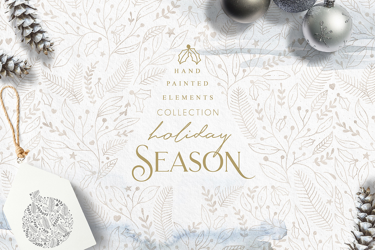 Holiday Season Collection, a Texture Illustration by Julia Dreams (Photo 1 of 7)